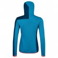 Ortovox FLEECE LIGHT GRID SN HOODY W heritage blue