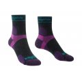 Bridgedale Trail Run UL T2 MS 3/4 Crew Women's charcoal/purple