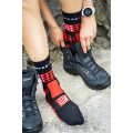 COMPRESSPORT TREKKING SOCKS black/red/white