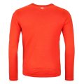 Ortovox 185 Merino Brand Outline Long Sleeve M hot orange