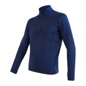 SENSOR TECNOSTRETCH pánská mikina kr.zip deep blue