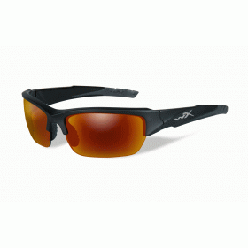 Wiley X Valor polarized crimson mirror smoke lens/matte black frame