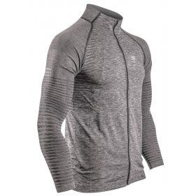 COMPRESSPORT SEAMLESS ZIP SWEATSHIRT grey melange