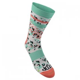 Inov-8 F-LITE CREW SOCK coral/green