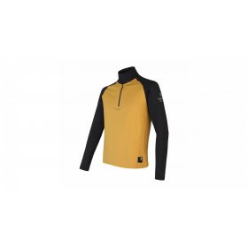 SENSOR COOLMAX THERMO pánská mikina zip mustard/černá