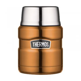 Thermos Style 470 ml se skládací lžící a šálkem měděná