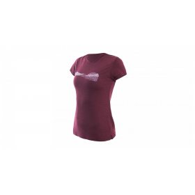 SENSOR MERINO AIR PT HILLS dámské triko kr.rukáv port red