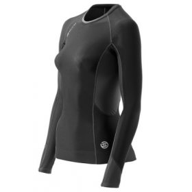 Skins Bio S400 - Thermal Womens Black/Graphite/White L/S Top