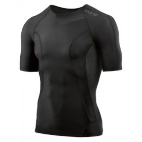 Skins DNAmic Mens Top Short Sleeve Black/Black