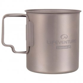 Lifeventure titanium mug - šedý