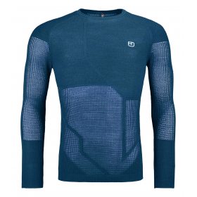 Ortovox Merino Thermovent Long Sleeve M petrol blue