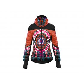 Crazy Idea Jacket Crows Woman mandala