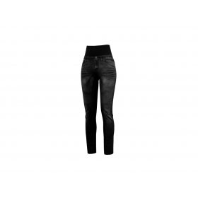 Crazy Idea Pant Sound Woman print jeans black