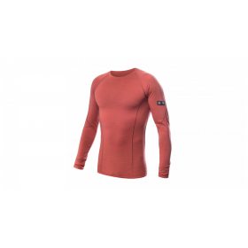 SENSOR MERINO ACTIVE pánské triko dl.rukáv terracotta