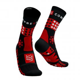 COMPRESSPORT TREKKING SOCKS black/red/white