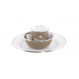 Robens Tongass Single Enamel Set khaki