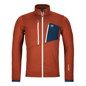 Ortovox Fleece Grid Jacket M clay orange