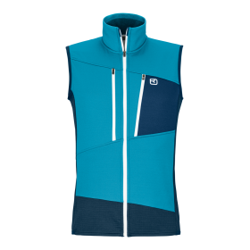 Ortovox Fleece Grid Vest M mountain blue