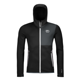 Ortovox FLEECE HOODY M black raven