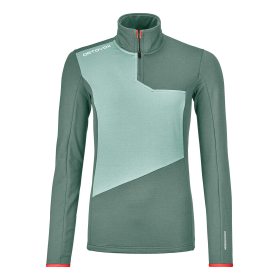 Ortovox Fleece Light Zip Neck W arctic grey