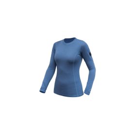 SENSOR MERINO AIR dámské triko dl.rukáv riviera blue