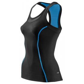 Skins Bio A200 Womens Black/Blue Racer back top