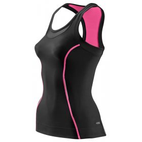 Skins Bio A200 Womens Black/Pink Racer back top