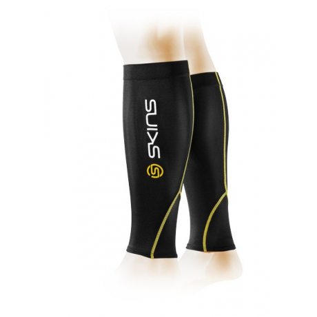 Skins Essential Black/Yellow Calftights mx (Unisex)