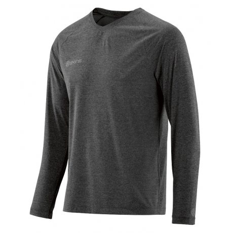 Skins Plus Micron Mens Long Sleeve Tee Black/Marle