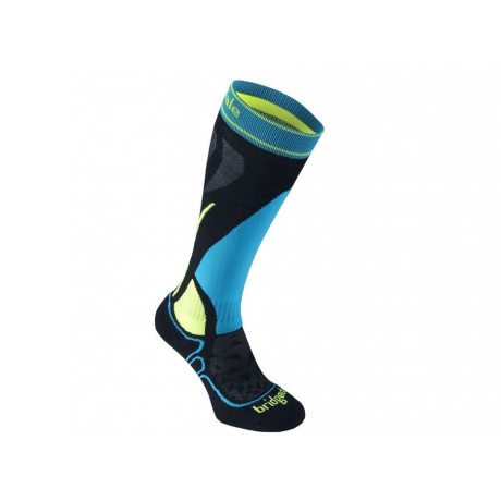 Bridgedale Ski Junior Racer black / fluro yellow