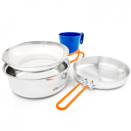 GSI Outdoors Glacier Stainless 1 Person Mess Kit