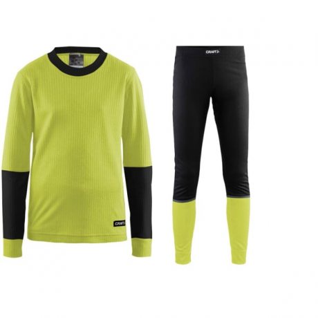 CRAFT Baselayer Junior žlutá/černá 1905355-603999