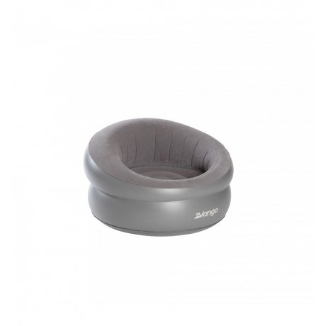 Vango INFLATABLE DONUT FLOCKED CHAIR nocturne grey