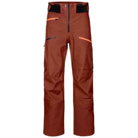 Ortovox 3L DEEP SHELL PANTS M clay orange