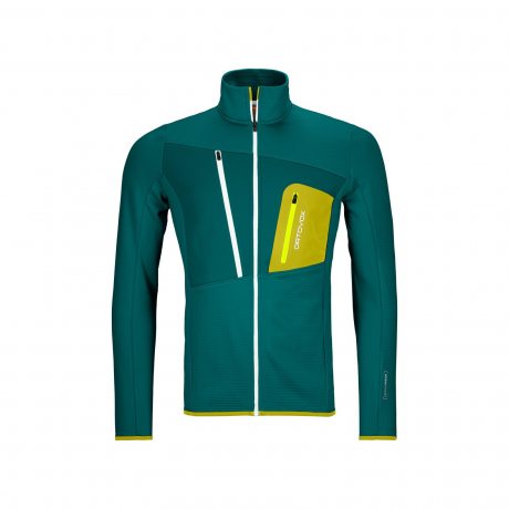 Ortovox FLEECE GRID JACKET M pacific green