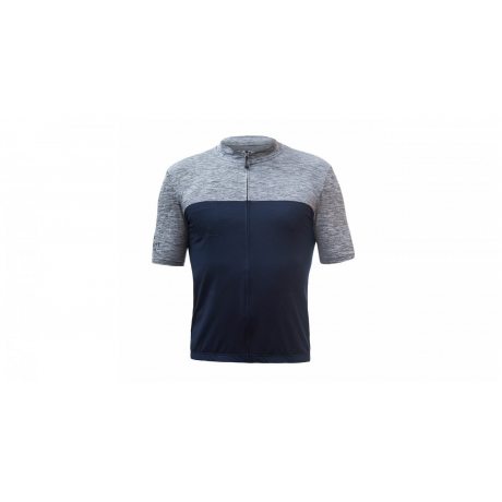 SENSOR CYKLO MOTION pánský dres kr.rukáv celozip deep blue/šedá