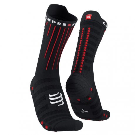 COMPRESSPORT AERO SOCKS black/red