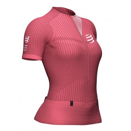 COMPRESSPORT TRAIL POSTURAL SS TOP W garnet rose