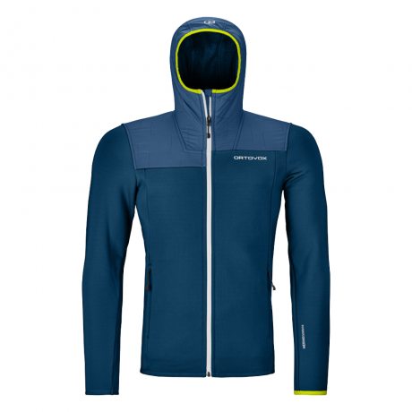 Ortovox FLEECE PLUS HOODY M petrol blue