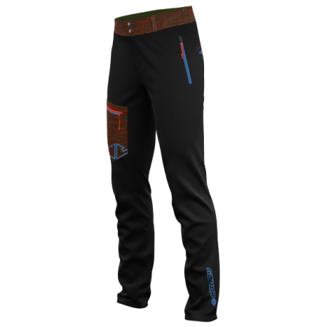 Crazy Idea Pant Resolution Man forest-black