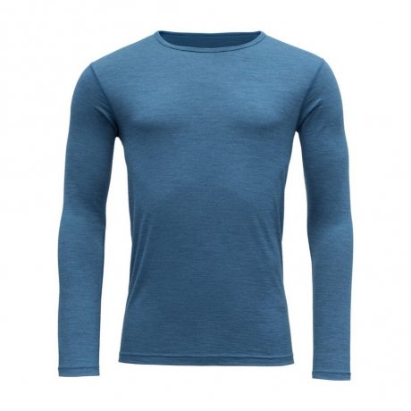 Devold Breeze Merino 150 Shirt Man blue melange