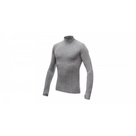 SENSOR MERINO BOLD pánské triko dl.rukáv roll neck cool gray