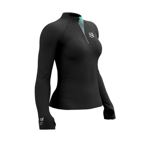 COMPRESSPORT WINTER TRAIL POSTURAL LS TOP W black/cockatoo