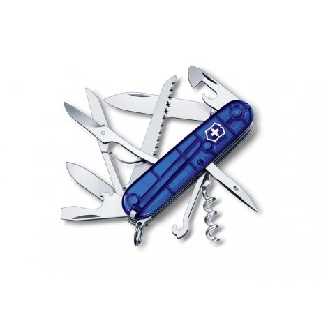 Victorinox Huntsman modrá transparentní