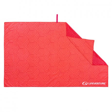 Lifeventure Printed SoftFibre Trek Towel coral