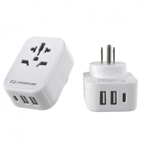 Lifeventure World to US Travel Adaptor with USB (&amp; USB C)