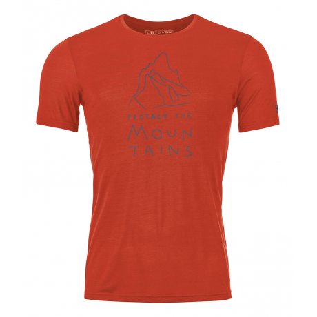 Ortovox 150 Cool Mtn Protector T-shirt M cengia rossa