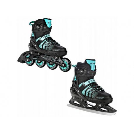 Raven Crystal black/mint ABEC9, ALU