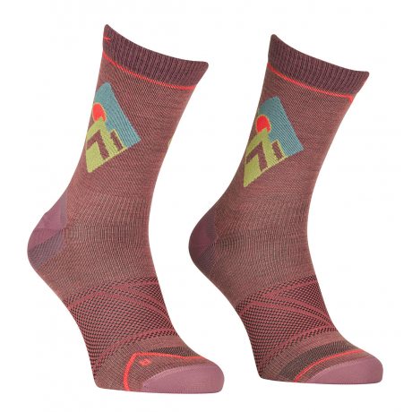 Ortovox Alpine Light Compression Mid Socks W wild rose