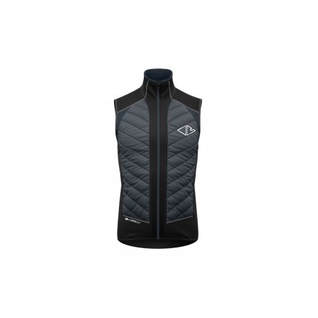 Crazy Idea Vest Flame Man black